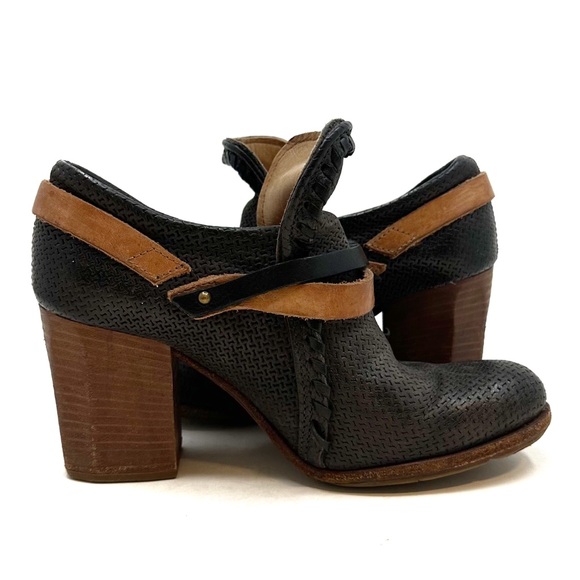 A.S. 98 | Strappy Leather Heeled Low Booties Size‎ 37 - Picture 8 of 14